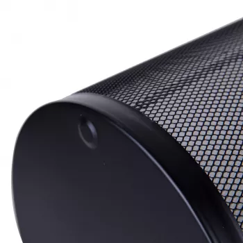 Deli papelera de malla 12L negra