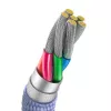 Baseus cable USB-A a USB-C Crystal Shine 100W 2m lila