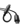 Baseus Tungsten Gold cable de carga rápida USB-C a USB-C 240W 1m negro