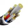 Baseus Tungsten Gold cable de carga rápida USB-C a USB-C 240W 1m negro