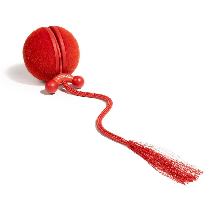 Cheerble WICKED BALL DUO2-VINTAGE RED juguete inteligente interactivo para mascotas, 2 bolas, carga USB-C, resistente a salpicaduras IP65, 3 modos de juego, para gatos y perros pequeños