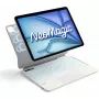 Inateck NeoMagic KB903-11A funda magnética con teclado para iPad Air 11 / iPad Pro 11, QWERTZ, blanco lechoso