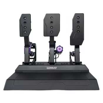 Conspit CPP-Lite set de 3 pedales con freno load-cell, acelerador y embrague de efecto Hall, aluminio CNC, USB, PC