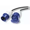 APC cable de extensión de distribución de alimentación IT modular, 3 hilos, IEC 60309 32A (2P+E) conector macho a conector hembra, 230 V, 6 m (PDX332IEC-600)