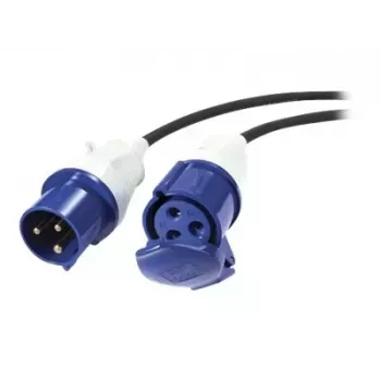 APC cable de extensión de distribución de alimentación IT modular, 3 hilos, IEC 60309 32A (2P+E) conector macho a conector hembra, 230 V, 6 m (PDX332IEC-600)