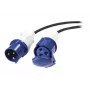 APC cable de extensión de distribución de alimentación IT modular, 3 hilos, IEC 60309 32A (2P+E) conector macho a conector hembra, 230 V, 6 m (PDX332IEC-600)