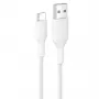 Belkin BOOSTCHARGE cable USB-C a USB-A trenzado 2m blanco