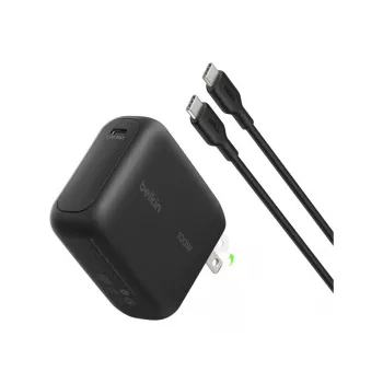 Belkin BOOSTCHARGE fuente de alimentación USB-C GaN 100W con cable USB-C a USB-C de 1,5m