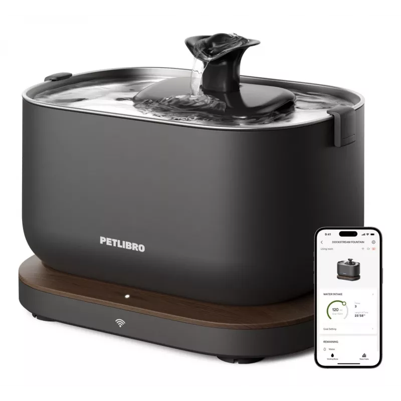 Petlibro Dockstream fuente de agua con app, negro