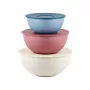 Guzzini EVERYWHERE BIO set de 3 cuencos con tapas, colores surtidos