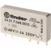 Finder 34.51.7.024.0010 relé en miniatura para PCB 24 V DC 6 A 1 CO SPDT