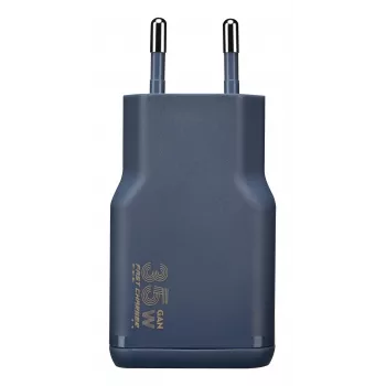 TUCANO ONE POWER KIT cargador GaN 35W con cable USB-C 60W índigo
