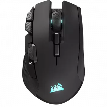 Ratón gaming CORSAIR Ironclaw Wireless SE - 26.000 DPI, óptico, SLIPSTREAM Wireless, Bluetooth, USB, RGB, Negro