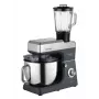 CONCEPT RM6000 Robot de cocina planetaria 1900W 6,5L bol de acero inoxidable, 8 velocidades + Pulse, Plata/Negro