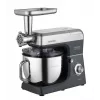 CONCEPT RM6000 Robot de cocina planetaria 1900W 6,5L bol de acero inoxidable, 8 velocidades + Pulse, Plata/Negro