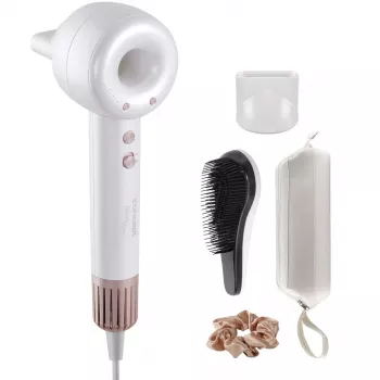 CNC VV7120 CONCEPT Secador de pelo profesional iónico 2200W con difusor, Negro/Cobre