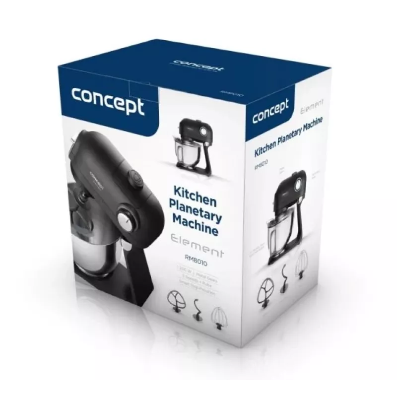 Concept RM8010 Robot de cocina planetaria 1200 W 5,5 L Blanco/Plata