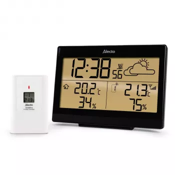 Alecto WS-2300 estación meteorológica inalámbrica con multisensor, negro