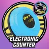 Just Play Skip It Deluxe Petrol - juguete de saltar a la comba con tobillo con contador y luces intermitentes para niños a partir de 6 años
