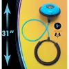 Just Play Skip It Deluxe Petrol - juguete de saltar a la comba con tobillo con contador y luces intermitentes para niños a partir de 6 años