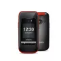 Emporia ONE V200i Negro/Rojo (2025) – Móvil para mayores con botón SOS, base de carga y teclas grandes iluminadas