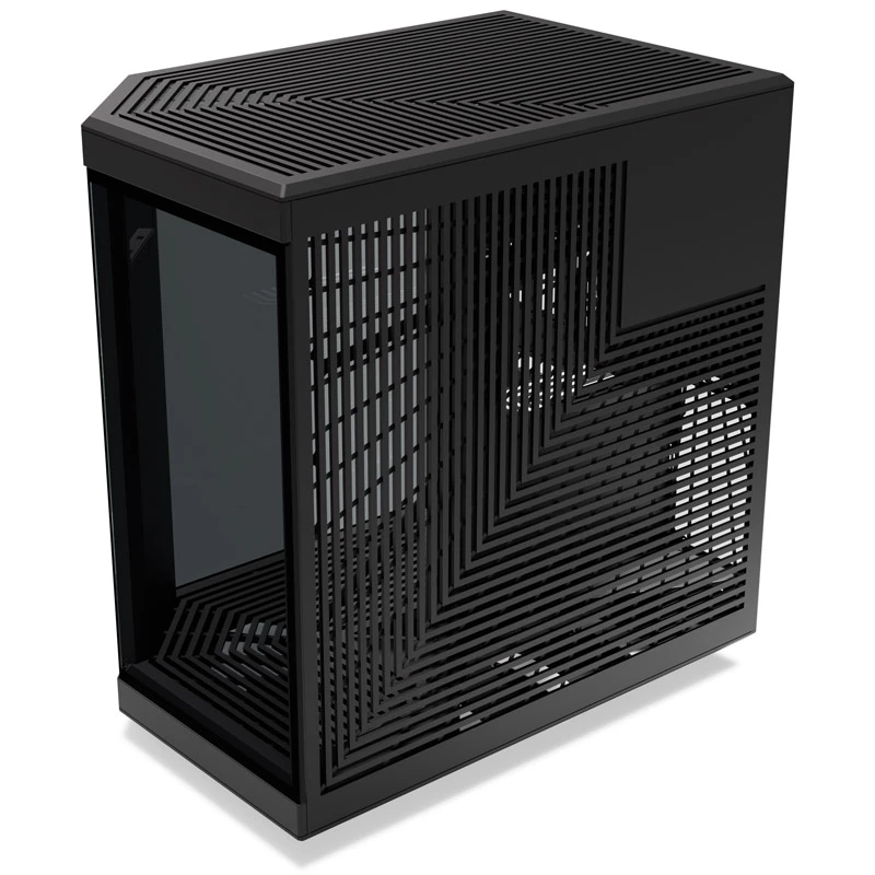 Carcasa HYTE Y70 Touch Black Mid Tower con cristal templado panorámico y pantalla táctil de 14,1