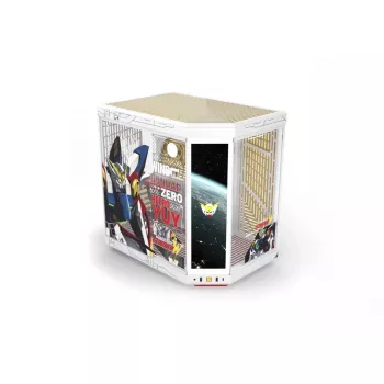HYTE Y70 Touch Infinite Gundam Wing Edition Caja semitorre, doble cristal templado, pantalla táctil 4K, blanco