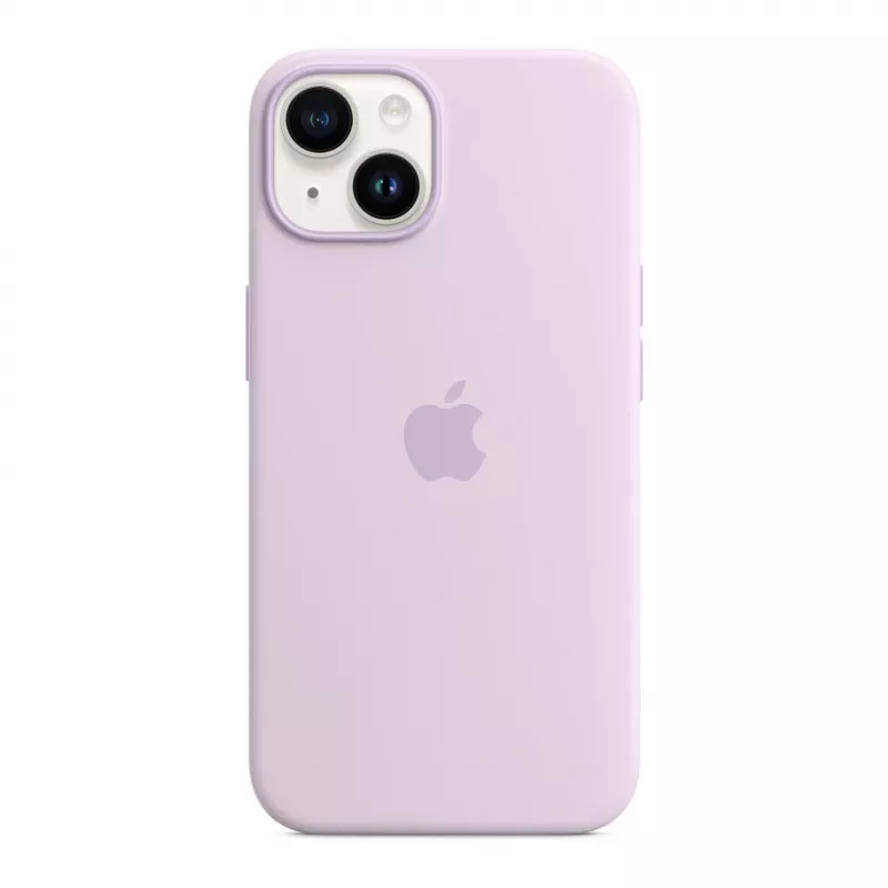 Apple iPhone 14 funda de silicona con MagSafe - Lila (MPRY3ZM/A)