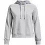 Sudadera con capucha para mujer Under Armour Rival Fleece Colourblock gris moderno/blanco