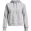 Sudadera con capucha para mujer Under Armour Rival Fleece Colourblock gris moderno/blanco