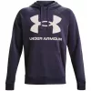 Sudadera con capucha para hombre Under Armour Rival Fleece Big Logo HD morada 1357093 558