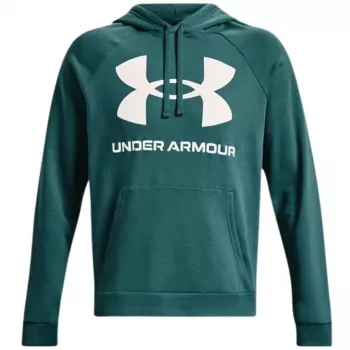 Under Armour Hombre Rival Fleece Big Logo Hoodie Marine OD Green