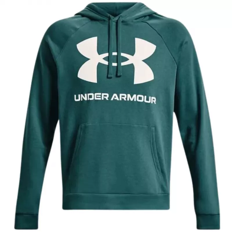 Under Armour Hombre Rival Fleece Big Logo Hoodie Marine OD Green