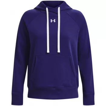 Under Armour Mujer Rival Fleece HB Hoodie Midnight Navy/Blanco