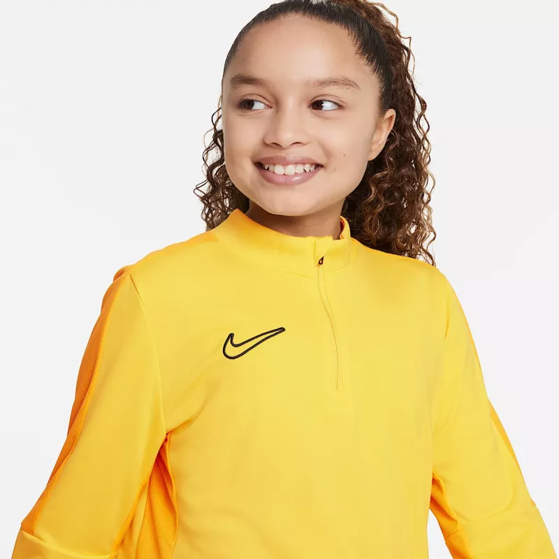 Nike Dri-FIT Academy 23 Camiseta de entrenamiento con cremallera corta Niños Opti Amarillo/Negro L