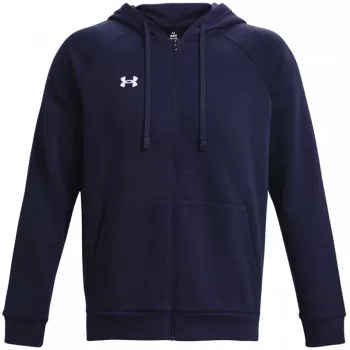 Under Armour Rival Fleece sudadera con capucha y cremallera completa hombre azul medianoche