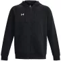 Under Armour Rival Fleece sudadera con capucha y cremallera completa hombre negra 1379767 001