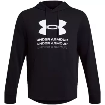 Under Armour UA Rival Terry Graphic sudadera con capucha hombre negra