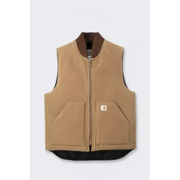 Carhartt hombre V01 Firm Duck chaleco aislante, Carhartt marrón