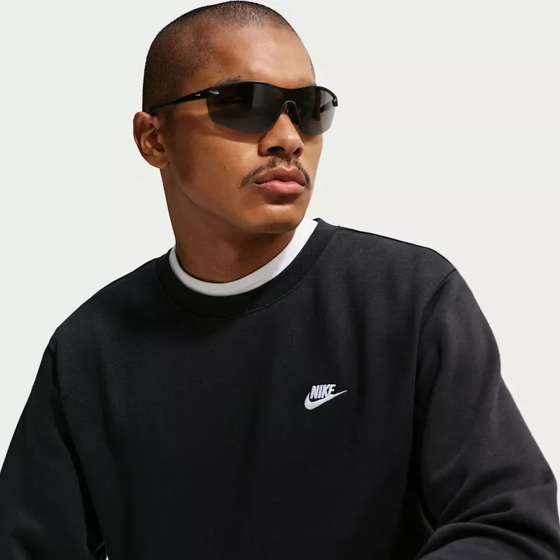 Nike Club Fleece sudadera con capucha hombre negro S