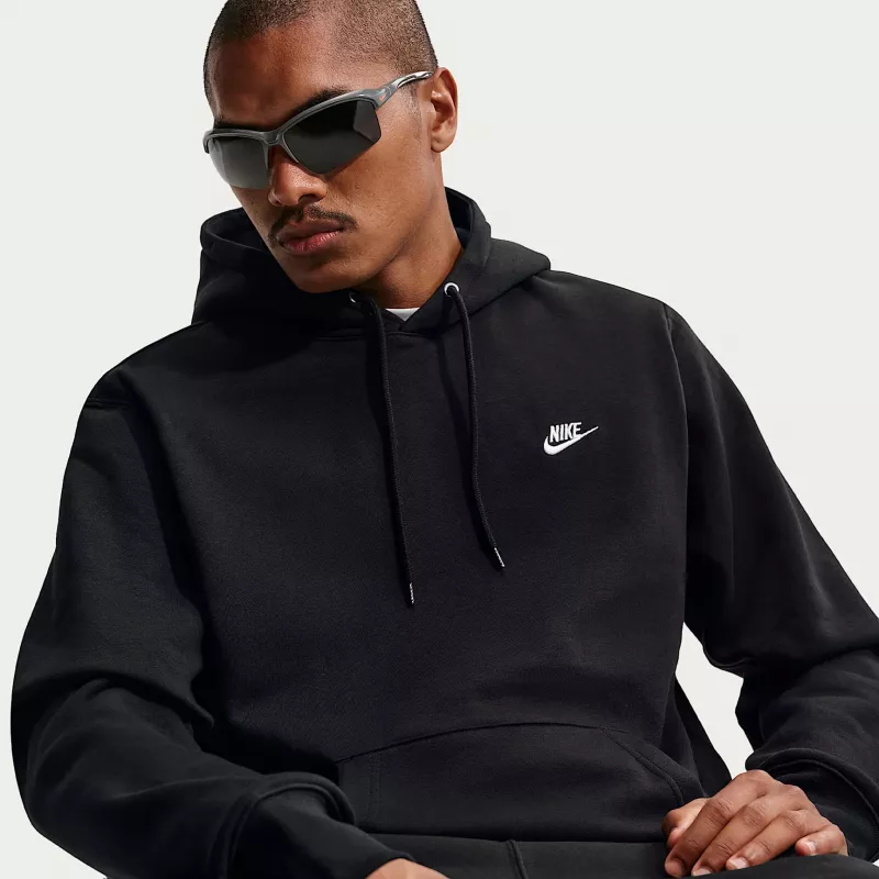 Nike Club Fleece sudadera con capucha hombre negro FN3859 010 talla S