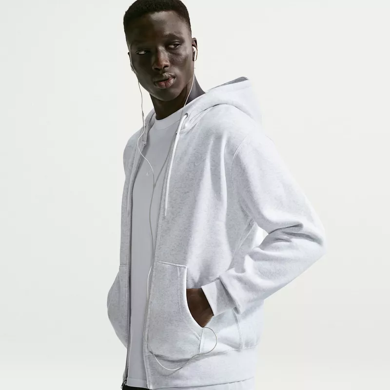 Nike Club BB sudadera con capucha FZ hombre gris FN3861 051 M