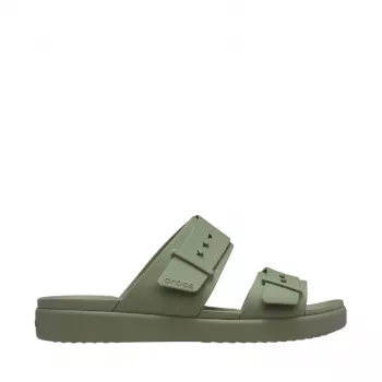 Crocs Brooklyn Buckle Low sandalias de plataforma para mujer verde 211215 3BX 38-39