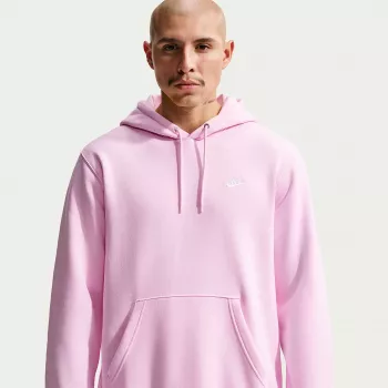 Nike Club Fleece sudadera con capucha para hombre rosa claro FN3859-663 talla L