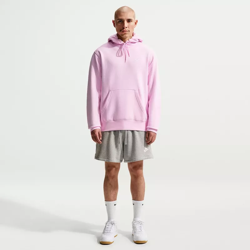 Nike Club Fleece sudadera con capucha para hombre rosa claro FN3859-663 talla L