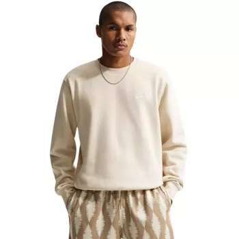 Nike Club Fleece sudadera cuello redondo hombre Sail/Cream talla S