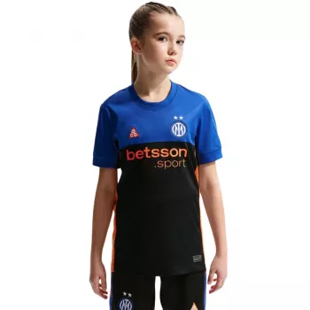 Nike Inter de Milán 2025/2026 Camiseta de fútbol Stadium edición especial niños - negro/azul (talla M)