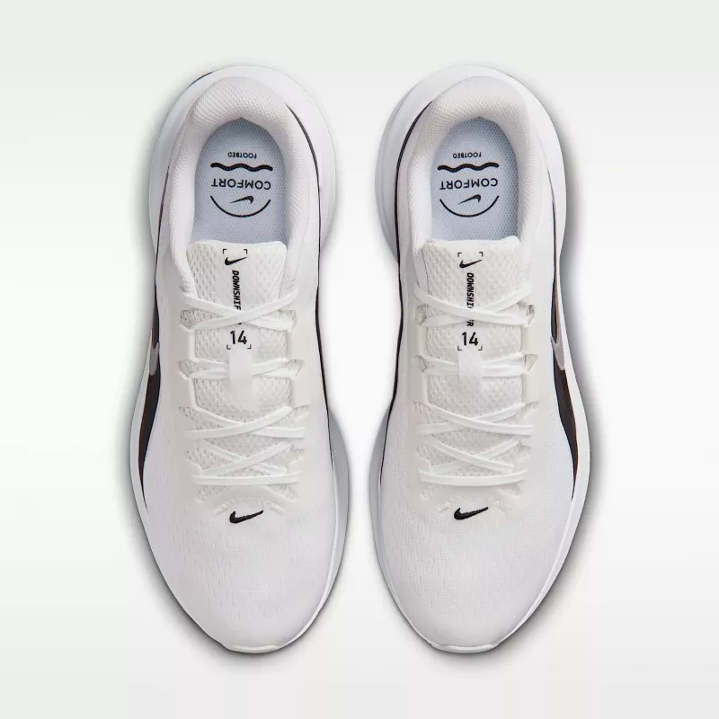 Nike Hombre Downshifter 14 Zapatillas para correr Blanco Negro IB1895 107 Talla 40.5