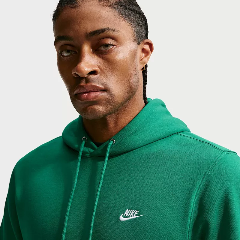 Nike Club Fleece Sudadera con capucha Hombre Verde malaquita Talla S