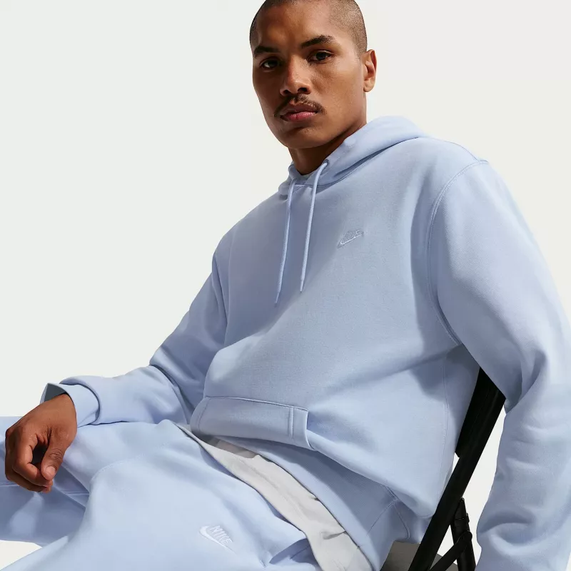 Nike Club Fleece Sudadera con capucha Hombre Baltic Blue FN3859-407 Talla L